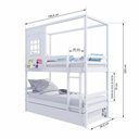 Ver imagem 4 de Treliche Casinha Reta Madeira Maciça Branco Housin