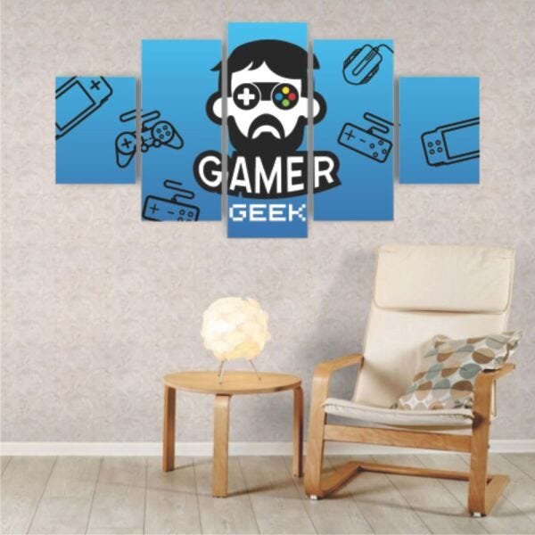 Quadros Decorativos MDF Gamer Geek Jogos Games Sala Quarto - 4