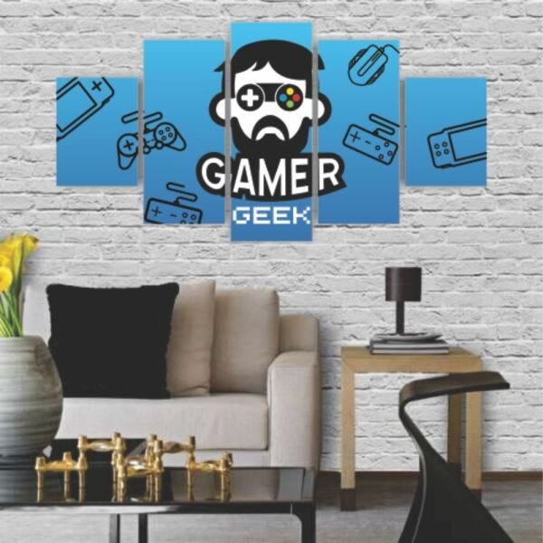 Quadros Decorativos MDF Gamer Geek Jogos Games Sala Quarto - 3