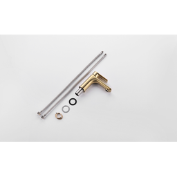 Torneira Misturador Monocomando Dourado Fosco Redondo Para Banheiro M0105DF Harmony Misturador Baixo - 3