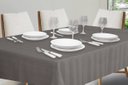 Ver imagem 2 de Toalha Mesa Jacquard Listrado 10 Lugares 300x160cm Admirare:Grafite /Listras