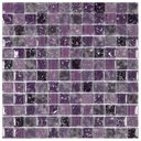 Ver imagem 1 de Pastilha de Vidro Ice de 30cm x 30cm Rende Glass Mosaic Roxo/Lilás