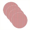 Ver imagem 1 de Sousplat Xadrez Vermelho - 4 Peças - sem Base