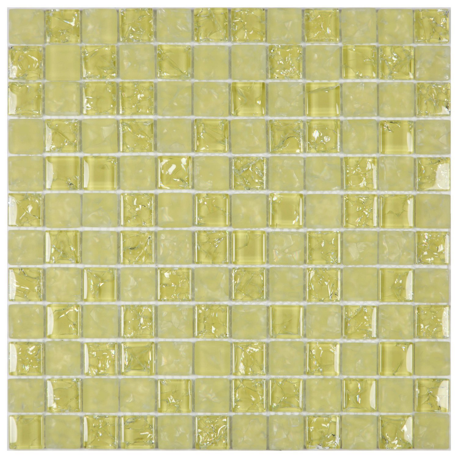 Pastilha de Vidro Ice Glass Mosaic 30cmx30cm (Placas) - 1