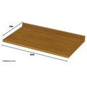 Ver imagem 2 de Tampo P/ Balcão Cozinha Gabinete 80x53cm Nature - Henn