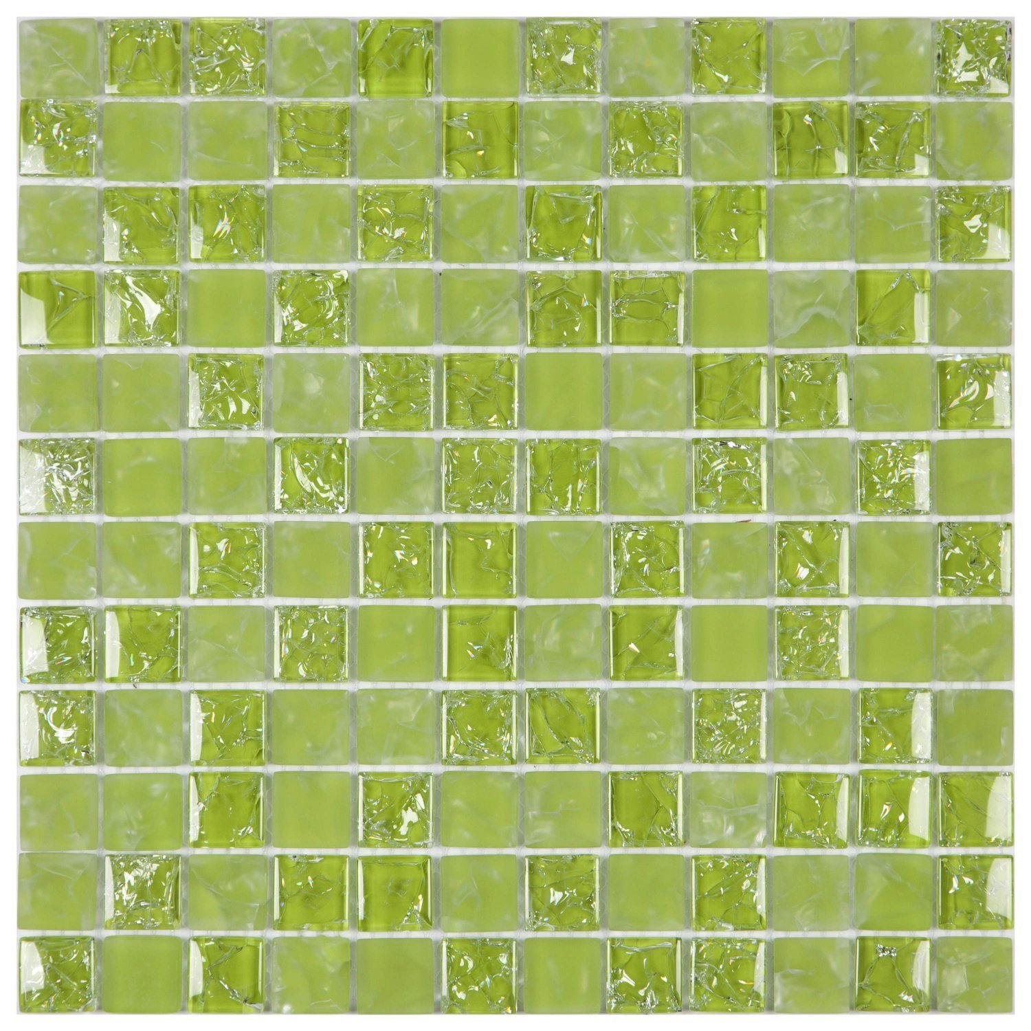 Pastilha de Vidro Ice Glass Mosaic 30cmx30cm (Placas) - 1