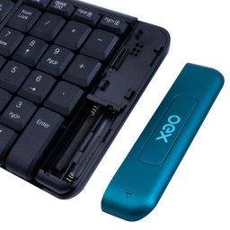 Kit Teclado e Mouse sem Fio 1200 Dpi Oex Blend Tm404 Verde - 2