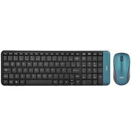 Kit Teclado e Mouse sem Fio 1200 Dpi Oex Blend Tm404 Verde - 1