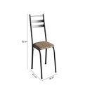 Ver imagem 3 de Conjunto Sala de Jantar Mesa Retangular Tampo BP com 6 Cadeiras Adriana Preto/Rattan/Demolição