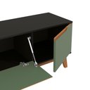 Ver imagem 6 de Rack Kappesberg 3 Portas Preto Fosco/verde Oliva 180cm