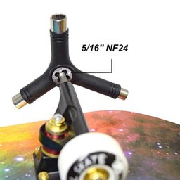 Chave Para Skate Y Cossinete Preta Refaz A Rosca Eixo Aço - 3