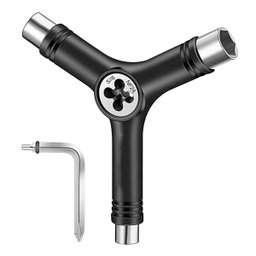 Chave Para Skate Y Cossinete Preta Refaz A Rosca Eixo Aço - 1