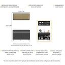 Ver imagem 4 de Armário de Cozinha Compacta 120cm Veneza Multimóveis V2140 Preto/Branco