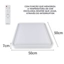 Ver imagem 2 de Plafon Moderno Led Zony 50cm 36w C/ Controle Remoto Nordecor