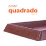Prato para Vaso Quadrado Café 21 Afort - 2