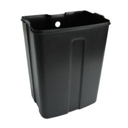 Lixeira inox com pedal retangular Slim Black Matte 6 litros - 5