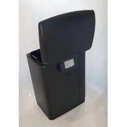 Lixeira inox com pedal retangular Slim Black Matte 6 litros - 8