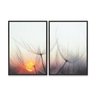 Quadro Dente-de-leão Ao Entardecer Duplo 50x70 - 2 Peças - 2