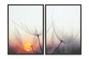 Ver imagem 2 de Quadro Dente-de-leão Ao Entardecer Duplo 50x70 - 2 Peças