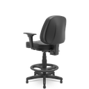 Ver imagem 3 de Cadeira Plaxmetal Premium Caixa Alta Back System NR17 Ergonômica Vinil Preto T19 com Braços