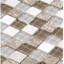 Ver imagem 4 de Pastilha de Vidro e Mármore de 29cm x 29cm Rende Glass Mosaic