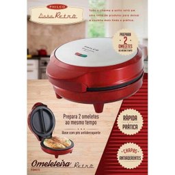 Omeleteira Philco Retrô Pom01v Vermelho 127v - 4