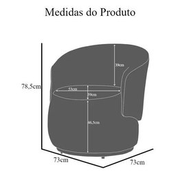 Poltrona Beatriz Orgânica Consultório Sala Estar Recepção Bouclé Bege - 3