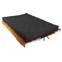 Ver imagem 2 de Sofá Cama Futon L Acquablock Preto em Madeira Nobre Maciça