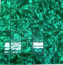 Ver imagem 6 de Pastilha de Vidro Mesclada de 30cm x 30cm Rende Glass Mosaic Verde