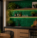 Ver mais imagens de Pastilha de Vidro Mesclada de 30cm x 30cm Rende Glass Mosaic Verde