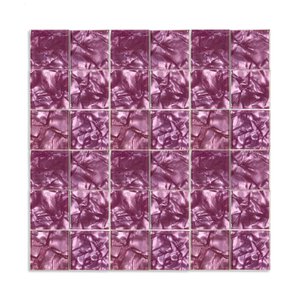 Pastilha Lisa de Vidro 30cm x 30cm Silk Glass Mosaic (Placas)