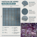 Ver imagem 7 de Pastilha de Vidro Silk de 30cm x 30cm Rende Glass Mosaic Roxo/Lilás