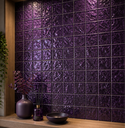 Ver imagem 2 de Pastilha de Vidro Silk de 30cm x 30cm Rende Glass Mosaic Roxo/Lilás