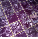 Ver imagem 5 de Pastilha de Vidro Silk de 30cm x 30cm Rende Glass Mosaic Roxo/Lilás