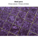 Ver imagem 4 de Pastilha de Vidro Silk de 30cm x 30cm Rende Glass Mosaic Roxo/Lilás