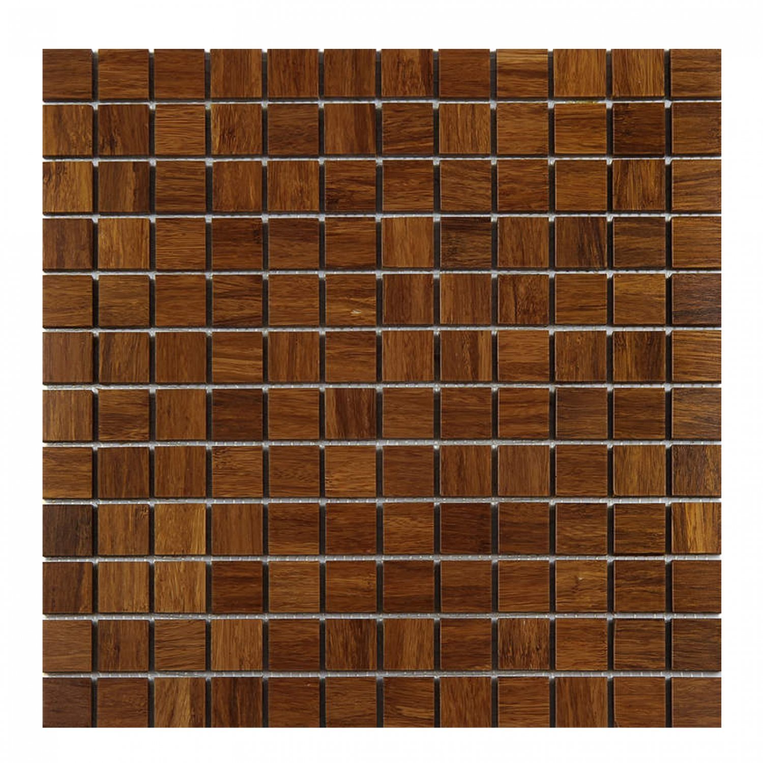 Pastilha Mesclada de Madeira 30,5cm x 30,5cm Wood Glass Mosaic - 1