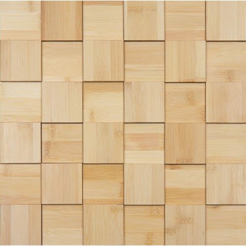Pastilha de Madeira de 30cm x 30cm Rende Glass Mosaic Bege/Marfim