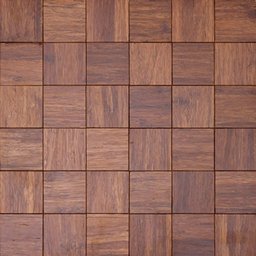 Kit Pastilha de Madeira com 11 Placas de 30cm x 30cm Rende 1m² Glass Mosaic  - 1