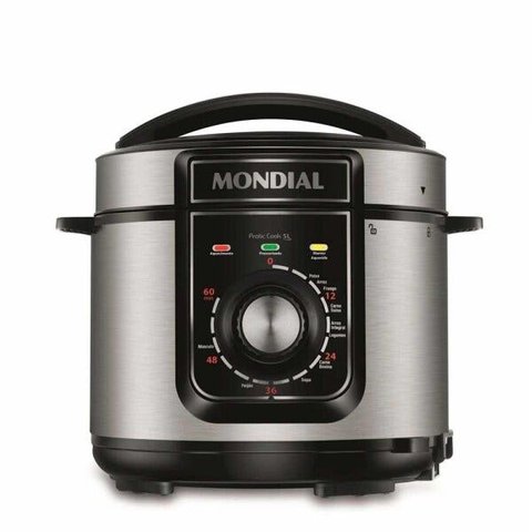 Panela de Pressão Elétrica Mondial Pe-48 127v 5l Inox
