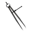 Ver imagem 1 de Compasso de Ponta Reta para Mecânico 10 Pol 250mm em Aço