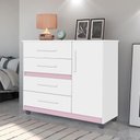 Ver imagem 7 de Comoda Prata Cor:branco Mizza Decor- Armário para Quarto