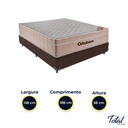 Ver imagem 3 de Cama Box Casal Marrom e Colchão Airtech Springpocket Molas Ensacadas Ortobom
