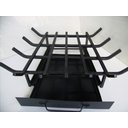 Ver imagem 3 de Grelha com Gaveta de Canto para Lareira Ferro Preto 68,5 x 40 x 38