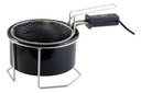 Ver imagem 2 de Fritadeira Elétrica Óleo 1 Litro Tacho Esmaltado 110 ou 220v:220v/1100/preto