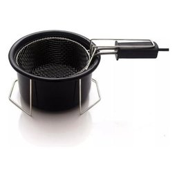 Fritadeira Elétrica Óleo 1 Litro Tacho Esmaltado 110 ou 220v:220v/1100/preto - 5