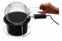 Ver imagem 6 de Fritadeira Elétrica Óleo 1 Litro Tacho Esmaltado 110 ou 220v:220v/1100/preto