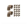 Kit 20 Peças Joelho 90° Soldável Marrom 3/4 25mm Tigre - 1