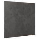 Ver imagem 1 de Cabeceira Cama Box Solteiro Luana 90cm Veludo Cinza