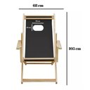 Ver imagem 2 de Cadeira Espreguiçadeira Dobrável com Tecido