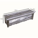 Ver imagem 2 de Baú Banco 2 M Madeira Maciça com Pátina